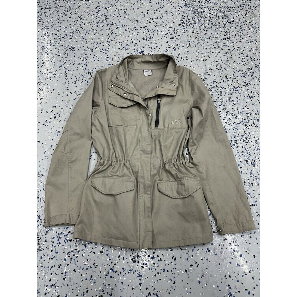 Nike 6.0 Jacket Women Medium Khaki Gray Full Zip‎ Jacket Streetwear Vintage Used